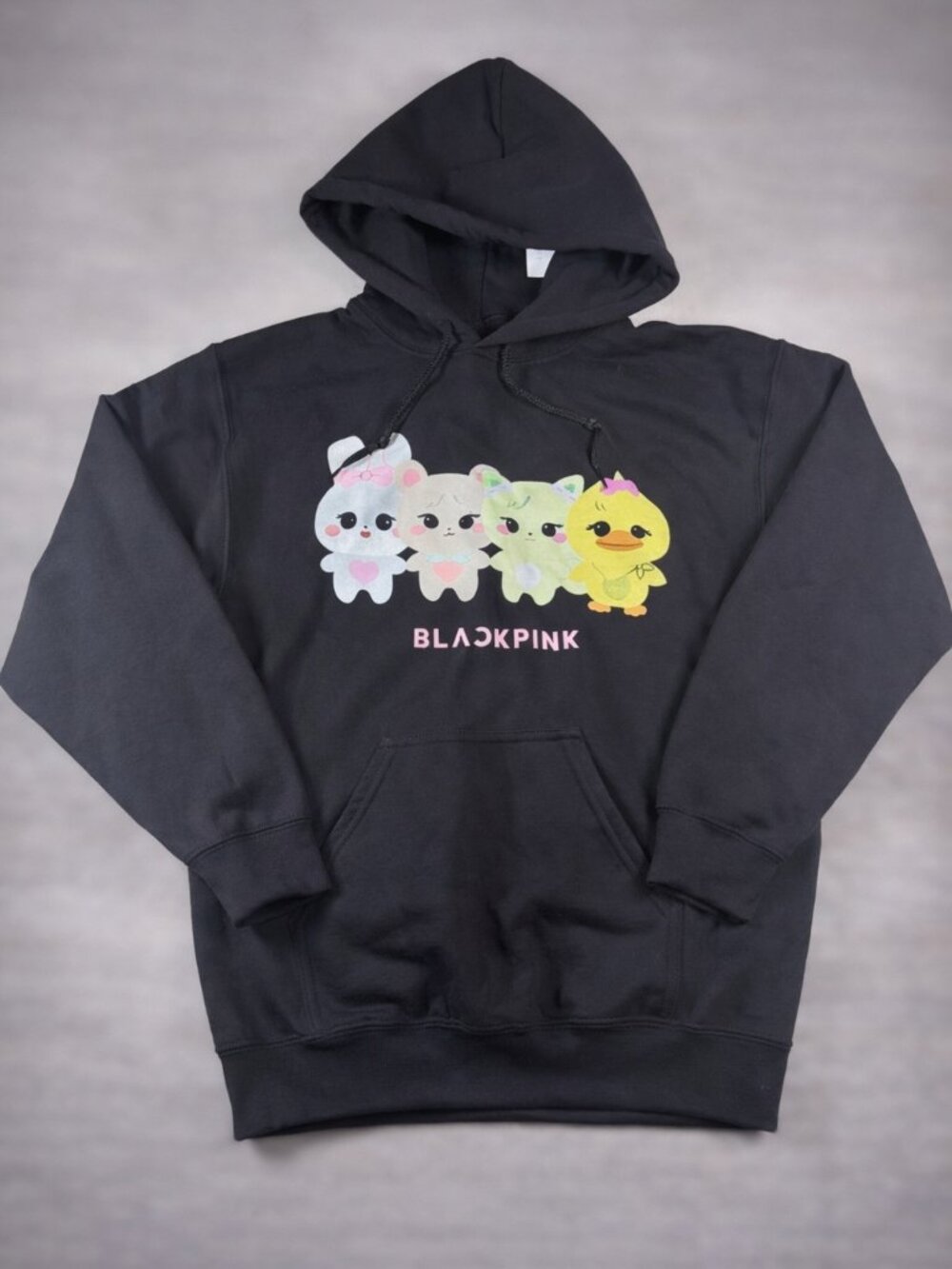 BLACKPINK Deadline World Tour Hoodie Womens Small Black Kpop Graphic Pullover